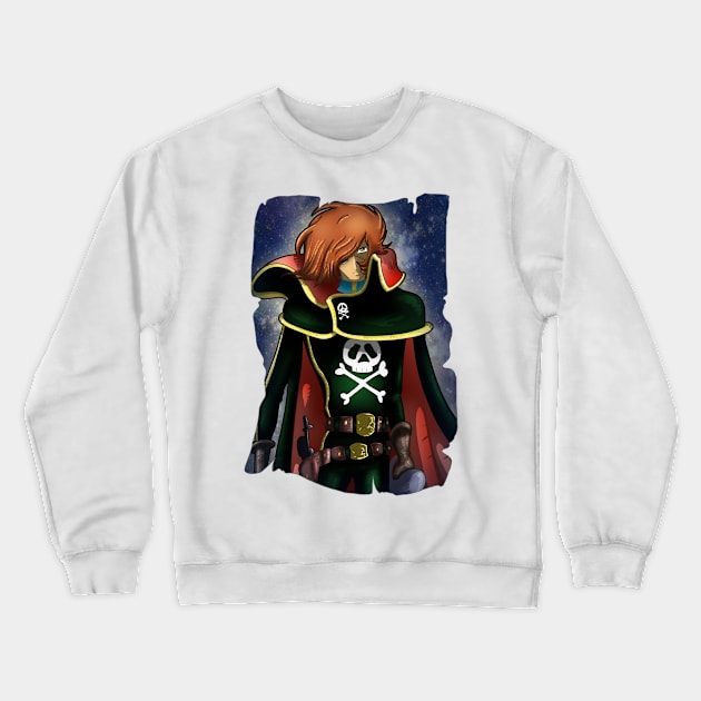 Captain Harlock Crewneck Sweatshirt by La Casa del Otaku